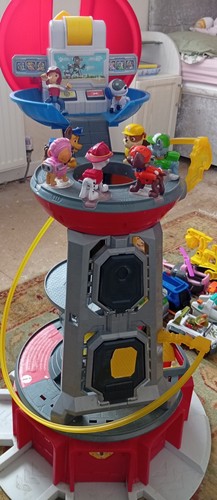 Paw patrol truck tower with - paw,